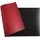 Exacompta Schreibunterlage Home Office aus zweifarbigem Kunstleder (Polyurethan) Rot, Schwarz 40 x 80 cm