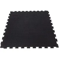 Floordirekt Puzzle-stallmatte aus Gummi Buffalo beidseitige Noppenfläche 100x100 cm
