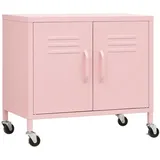 vidaXL Lagerschrank Rosa 60x35x56 cm Stahl