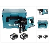 Makita Bohrmaschine + Akkuschrauber, DHR 264 2 x 18 V / 36 V Li-Ion SDS Plus Akku-Bohrhammer in Makpac 4 mit Einlage + 2 x BL 1830 (Akkubetrieb)