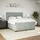 vidaXL Boxspringbett mit Matratze Hellgrau 180x200 cm Samt