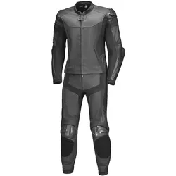 Held Street-Rocket Pro 2-Teiler Motorrad Lederkombi, schwarz, Größe 54 für Männer