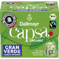 Dallmayr Capsa Gran Verde Lungo Intenso Kaffeekapseln Arabicabohnen kräftig 10 Portionen