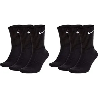 Nike Everyday Cushioned Crew-Trainingssocken Black/White 34-38