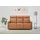 dorel home 3-Sitzer DOREL HOME "Lugo, Kinosofa mit Reclinerfunktion in Kunstleder und Webstoff", braun (cognac), B:180cm H:102cm T:86cm, Sofas, mit manueller Relaxfunktion in 2 Sitzen