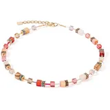 Coeur De Lion 4905/10-0310 Damen-Kette GeoCUBE Iconic Precious rot-beige