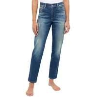 Angels Jeans Darleen Crop in Dirty Blue Used Destroyed-D38