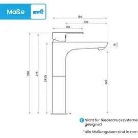 Bächlein Keila Einhandmischer Matt Schwarz