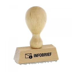 Holzstempel INFOBRIEF (50 x 9 mm)