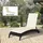 Outsunny Liegenauflage Gartenliege 198 x 53 x 5 cm Cremeweiß