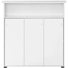 Proregal Empfangstheke 111 x 107 x 44 cm Weiß