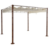 MCW Pergola MCW-L42 3 x 3 m creme-weiß