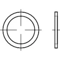 Industrial Quality Supplies DIN 7603 Dichtring, Cu A 6,5x11x1