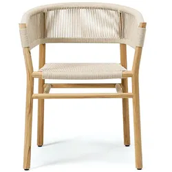 Armlehnstuhl Kilt Ethimo Gestell Teak braun, Designer Marcello Ziliani, 74x60x58 cm