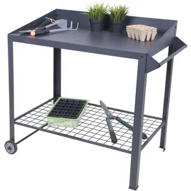 Garden Pleasure Mobiler Pflanztisch DIANA Blumentisch Gartentisch Ablage Garten Terrasse Tisch