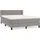 vidaXL Boxspringbett 140 x 200 cm Hellgrau