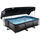 EXIT TOYS Exit Black Wood Pool 300x200x65cm mit und Sonnensegel - Schwarz