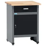 KÜPPER Werkbank Werkbank 12390, 1 Schublade, 1 Tür, 300 kg Traglast schwarz