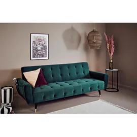 Jahnke Schlafcouch 3-Sitzer Grün