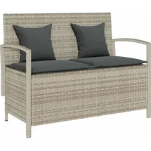 vidaXL Gartenbank 56 x 87 x 56 cm Hellgrau