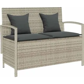 vidaXL Gartenbank 56 x 87 x 56 cm Hellgrau