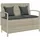 vidaXL Gartenbank 56 x 87 x 56 cm Hellgrau