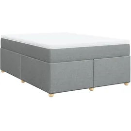 vidaXL Boxspringbett 160 x 200 cm Hellgrau