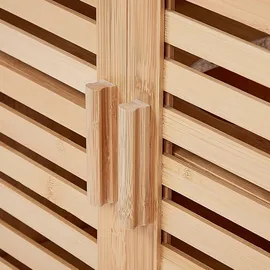 Beliani Waschbeckenunterschrank 60 x 60 x 30 cm Hellbraun