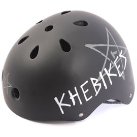 KHE PRO BMX Freestyle Kinder Helm Skate Scooter Matt Schwarz Größe M 54-58cm