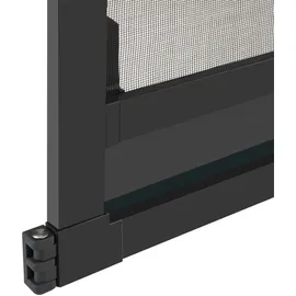 hecht International Fliegengitter Türbausatz Basic 100 x 210 cm Dunkelgrau