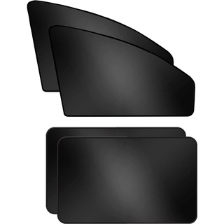 ZATOOTO Sonnenschutz Auto, Sichtschutz Auto, Sonnenschutz Magnetisch, Auto Fenster Verdunkelung, Auto Sonnenschutz Kinder, UV Schutz, Schwarz, 4 Stück