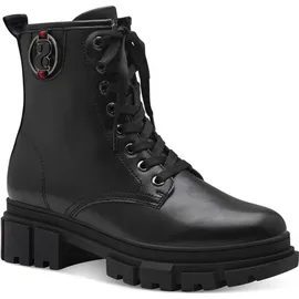 s.Oliver Damen Stiefeletten ohne Absatz zum Schnüren Vegan, Schwarz (Black), 37 EU