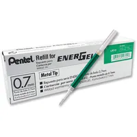 Pentel LR7-DX Nachfüllmine für EnerGel-Stifte, 0,7 mm Kugelspitze, grün,