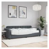 vidaXL Tagesbett 90 x 200 cm Dunkelgrau