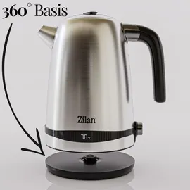Zilan Edelstahl Wasserkocher 2200 W 40°C-100°C Kapazität: 1,7 L Digitale Temperaturanzeige Warmhaltefunktion