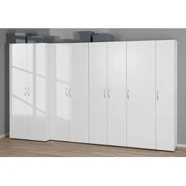 Wimex Wohnbedarf Import Export Handels GmbH Wäscheschrank Multiraumkonzept 80 x 185 x 40 cm Weiß