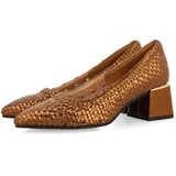 Gioseppo Loungeschuhe aus geflochtenem Nitra-Leder, Bronze, 39 EU