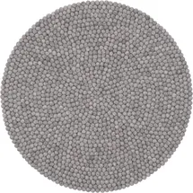 myfelt Filzkugelteppich Ø 90 cm, ideal für Schlaf-, Wohn-, Kinderzimmer, Flur & Bad