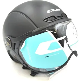 CGM 801v Ebi Vintage Stadthelm - Erwachsene skihelm, Mattschwarz, L