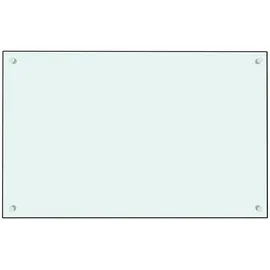 deluke DELUKE® Küchenrückwand Glas 80x50cm Weiß Wandverklediung Küche Wandschutz Spritzschutz Herdspritzschutz Glasplatte Rückwandküche Küchenwand Design