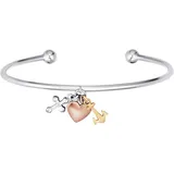 Engelsrufer Glaube Liebe & Hoffnung Armreif roségold 925er Silber Größe Damen