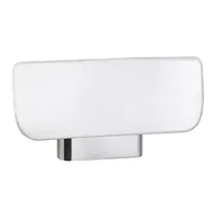 Brillantbad BELP Rückenlehne Aluminium Chrom Kunststoff Weiß 340x185x80 mm