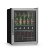 Klarstein Getränkekühlschrank Groß – 60l Glastürkühlschrank Mit Led, 3-10°c, 2 Metallablagen, Doppelverglasung, Temperaturregelung, Flaschenkühlschrank