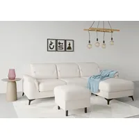 Sit&more Stauraumhocker »Sinatra«, Sitzfläche ist abnehmbar, mattschwarze Metallfüße beige