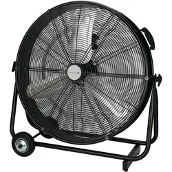 Tarrington House Bodenventilator WM6120, Aluminium / Metall, 75 x 34.5 x 76.5 cm, Ø 60 cm, 120 W, 3 Geschwindigkeiten, schwarz