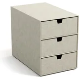 Bigso Box of Sweden Schubladenbox INGRID 3-tlg. beige