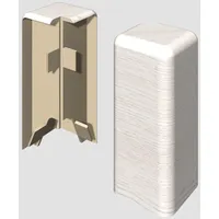 EGGER Außenecke Kubisch 6 cm Eiche Weiß 2 Stück