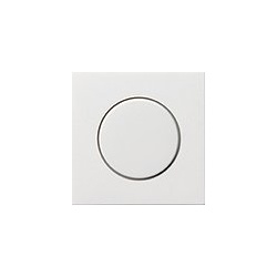 Abdeckung mit Knopf für Dimmer (reinweiß, glänzend)