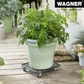 Wagner Pflanzenroller Black Edition 30 x 30 x 5,5 cm