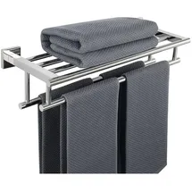 luxuskollektion Handtuchstange Wand Edelstahl Poliert 50cm grau